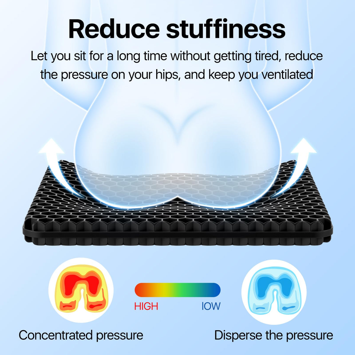 Honeycomb Gel Seat Cushion
