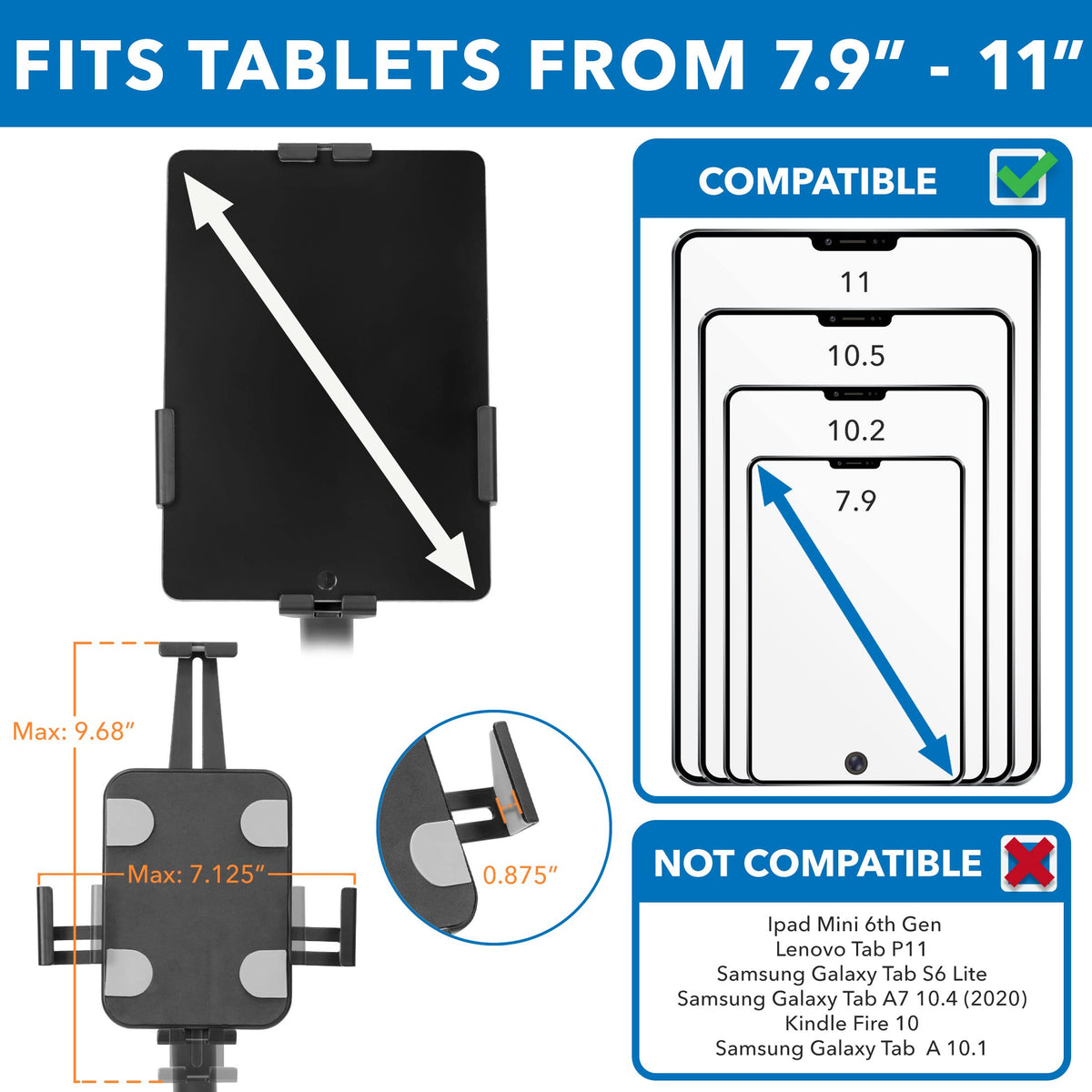 Anti-Theft Countertop Tablet Kiosk