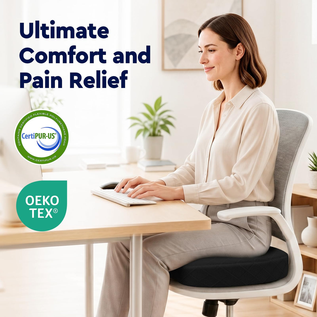U-Shaped Memory Foam Seat Cushion