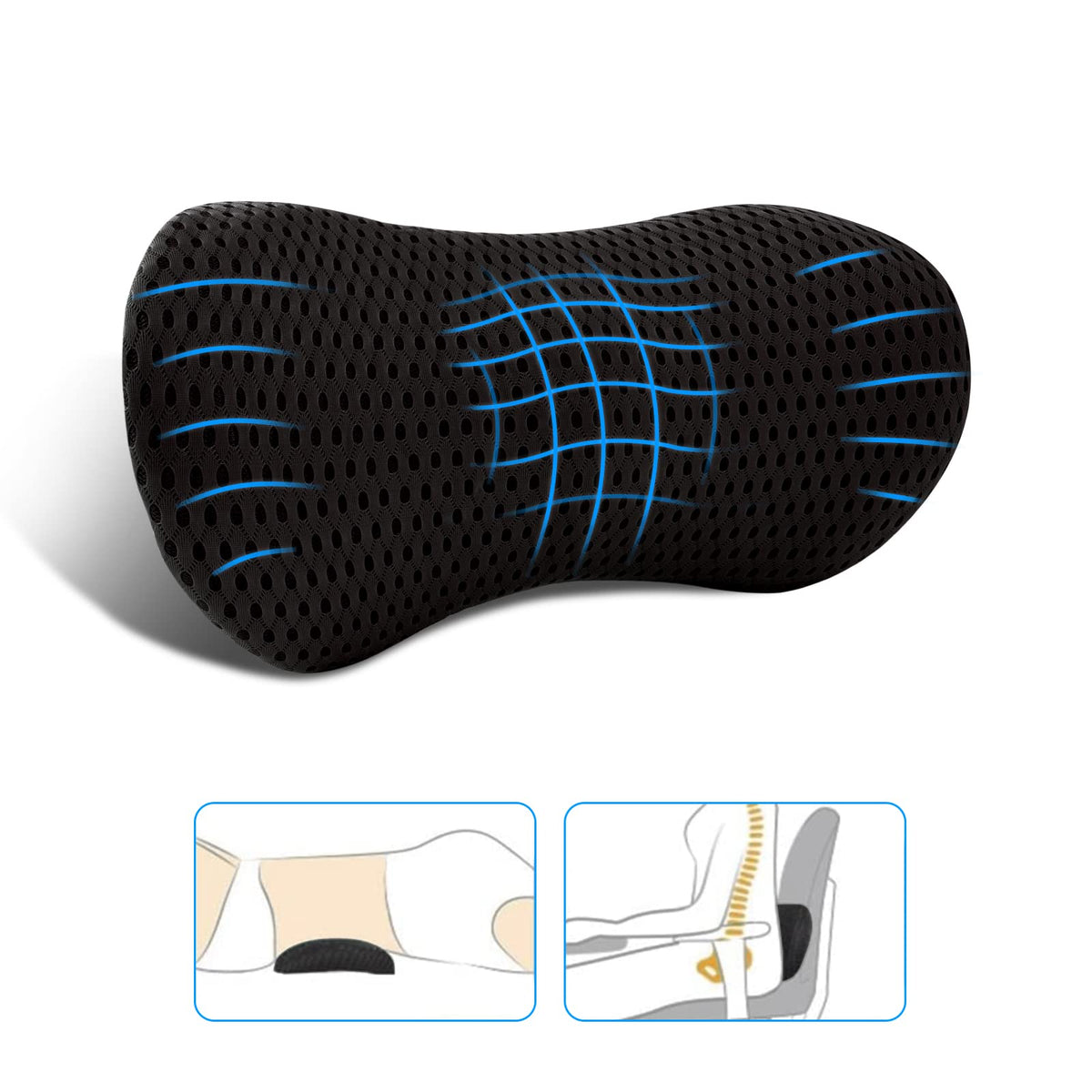 Memory Foam Lumbar Support Pillow