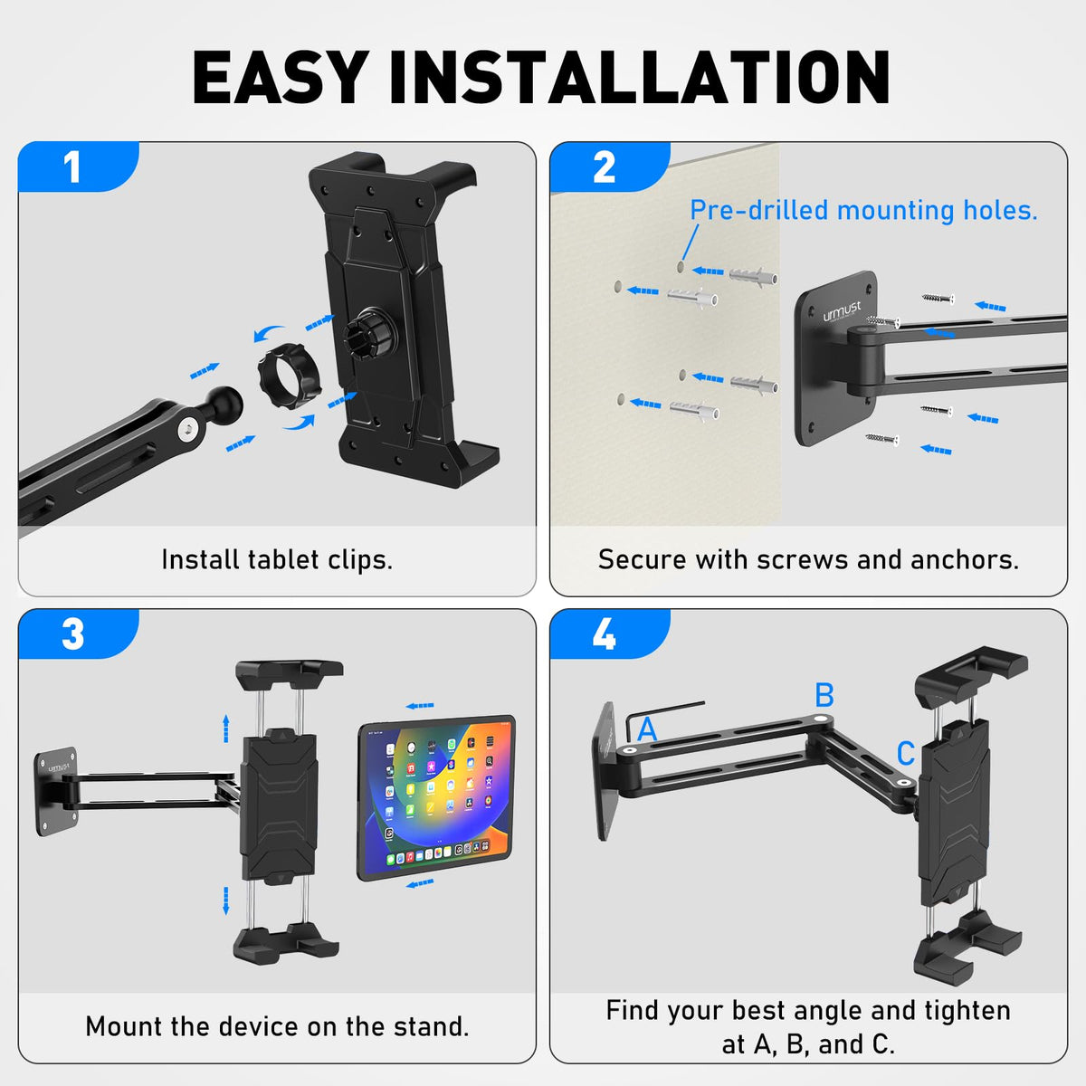 Tablet Wall and Desk Mount