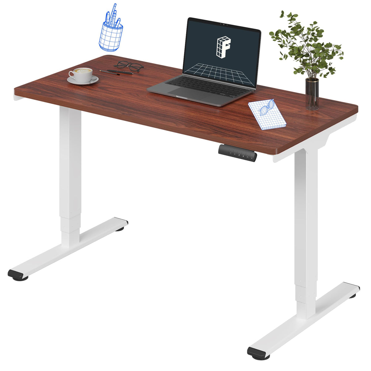 Three-Stage Dual-Motor Standing Desk