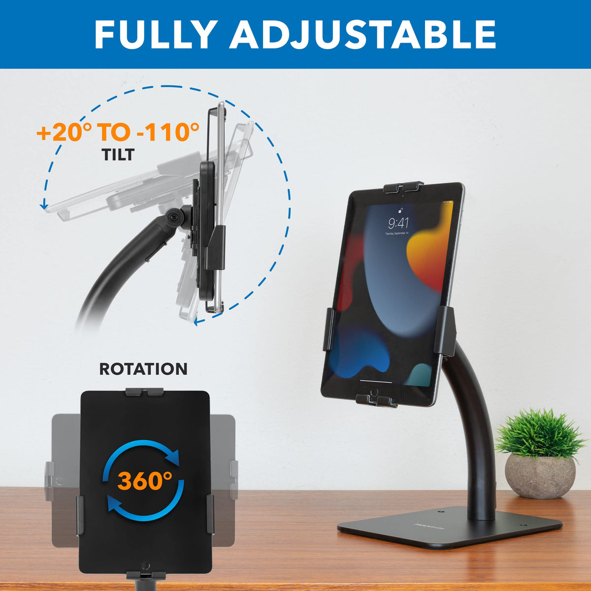 Anti-Theft Countertop Tablet Kiosk
