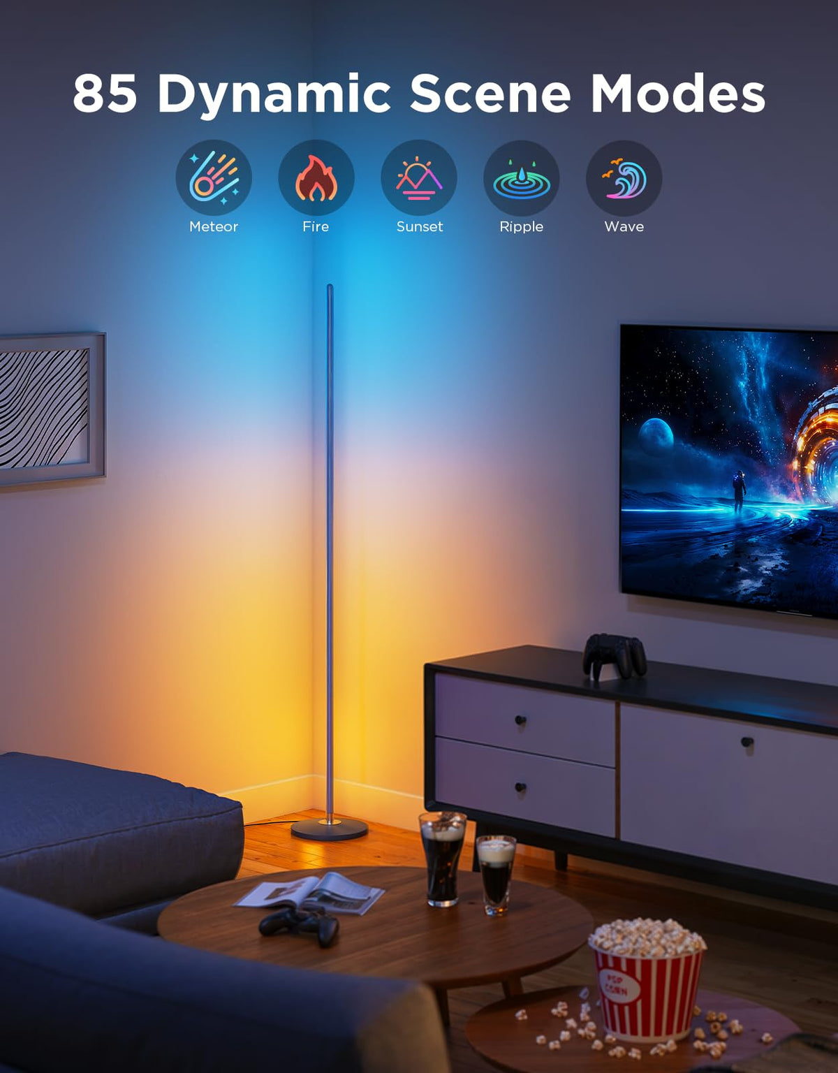 RGBIC Smart Corner Floor Lamp
