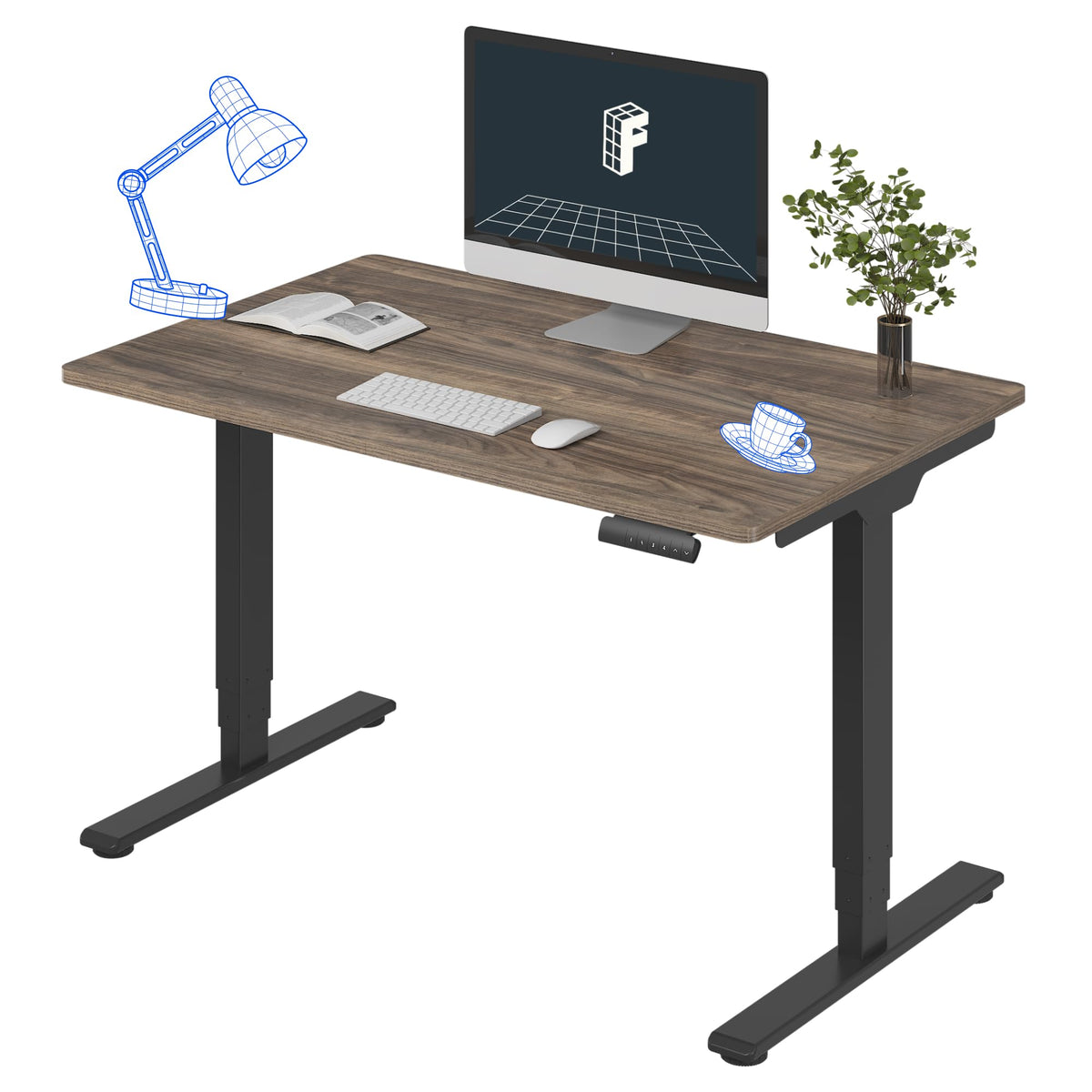 Three-Stage Dual-Motor Standing Desk