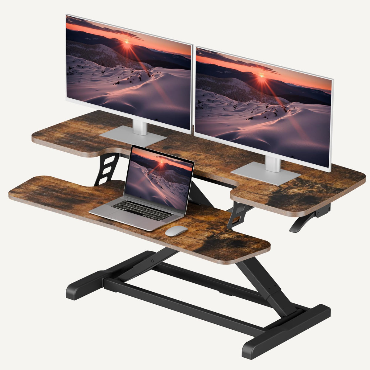 Desk Riser with Wide Keyboard Tray