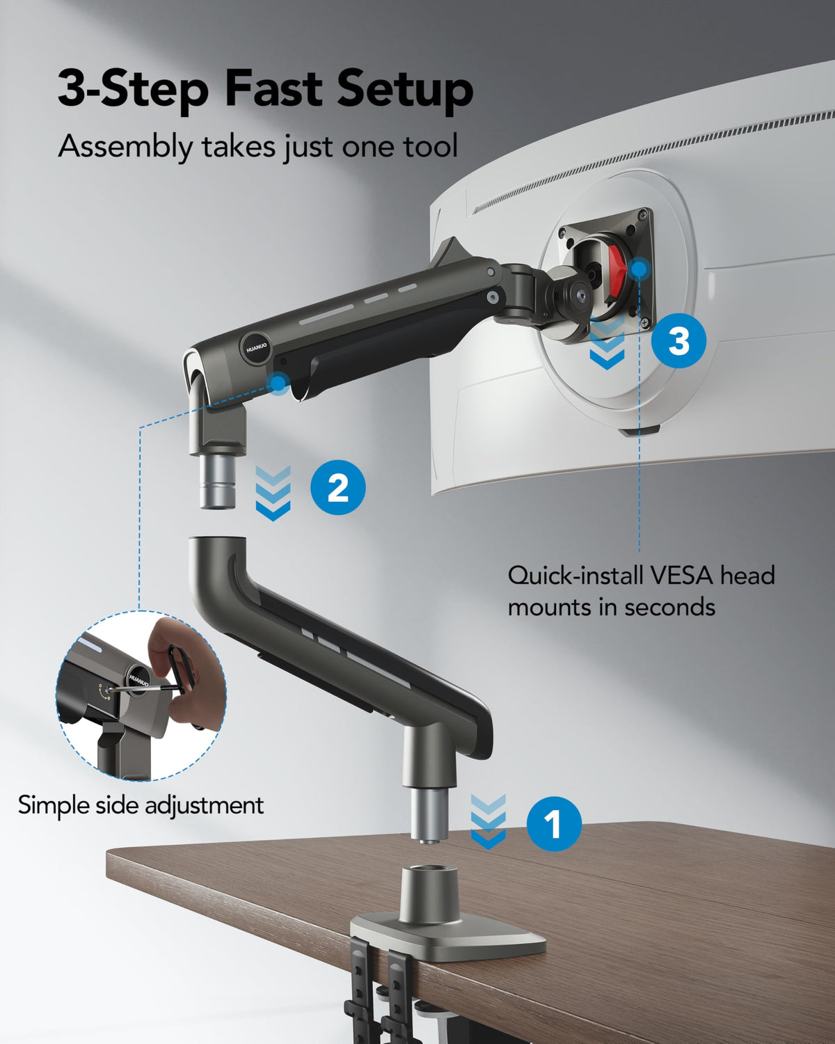Heavy-Duty Ultrawide Monitor Arm