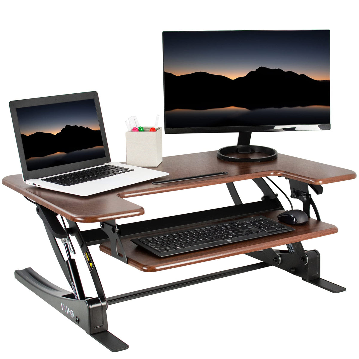 Wide Adjustable Standing Desk Converter
