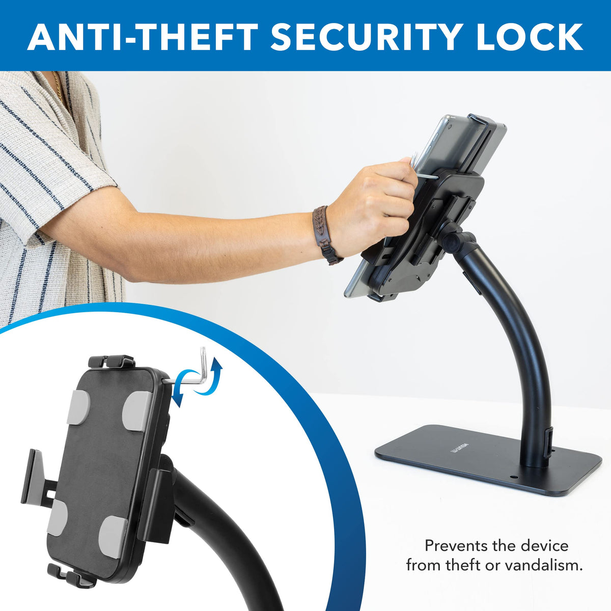 Anti-Theft Countertop Tablet Kiosk