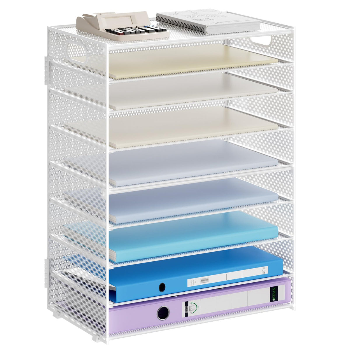 Six-Tier Mesh Letter Tray Organizer