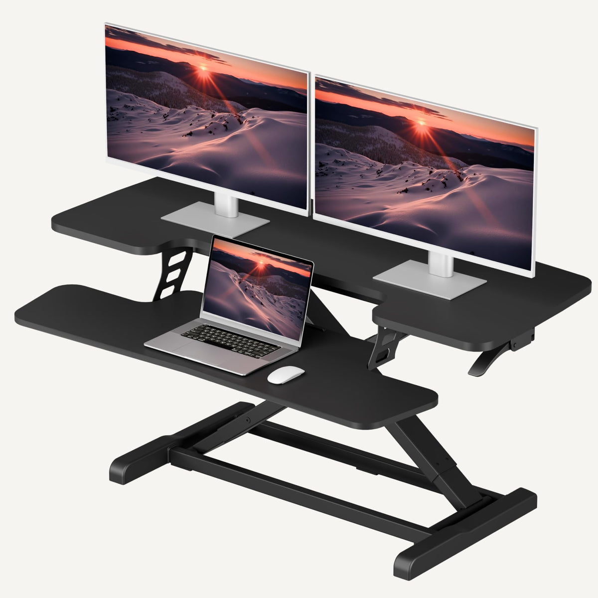 Desk Riser with Wide Keyboard Tray