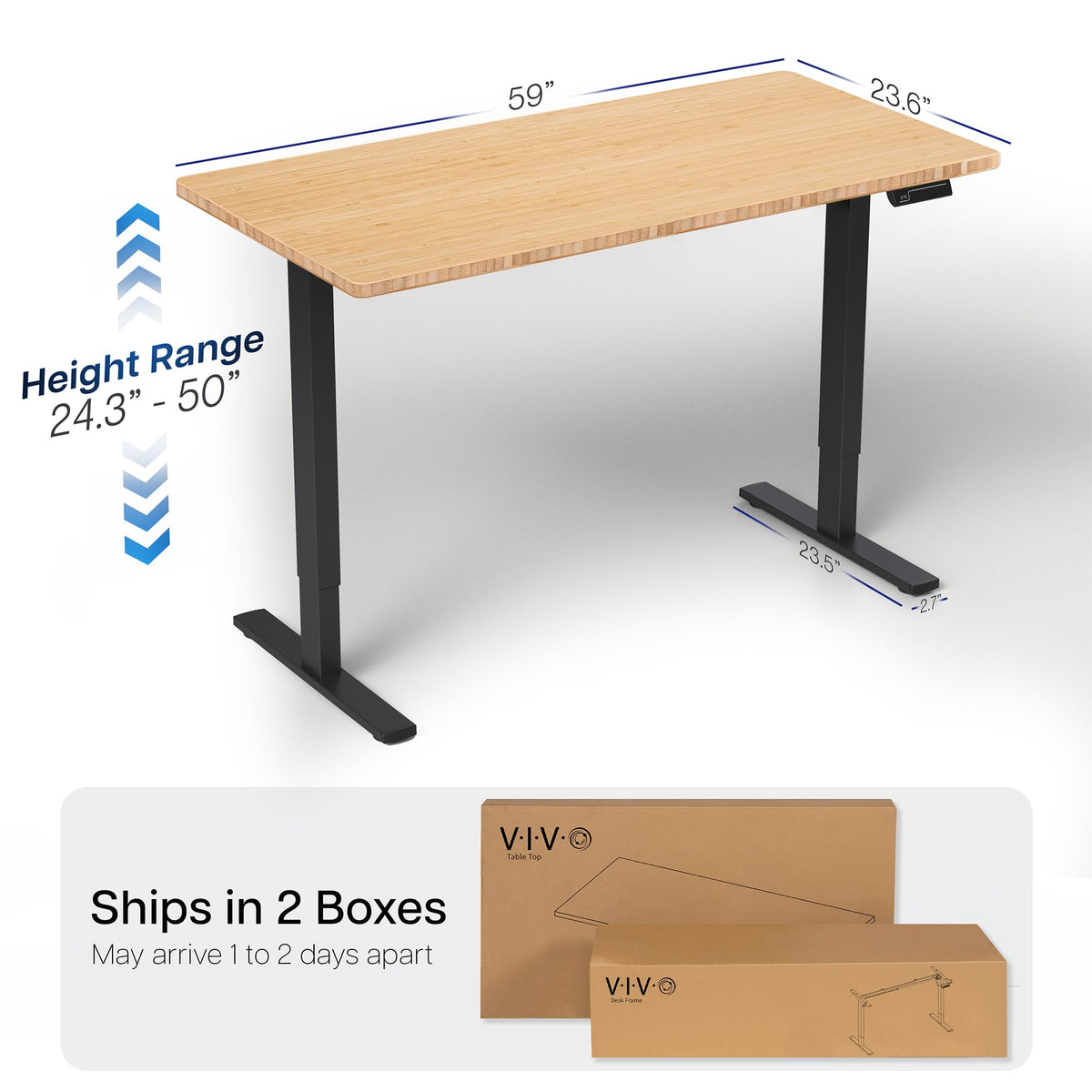 Electric Desk with Touchscreen Control