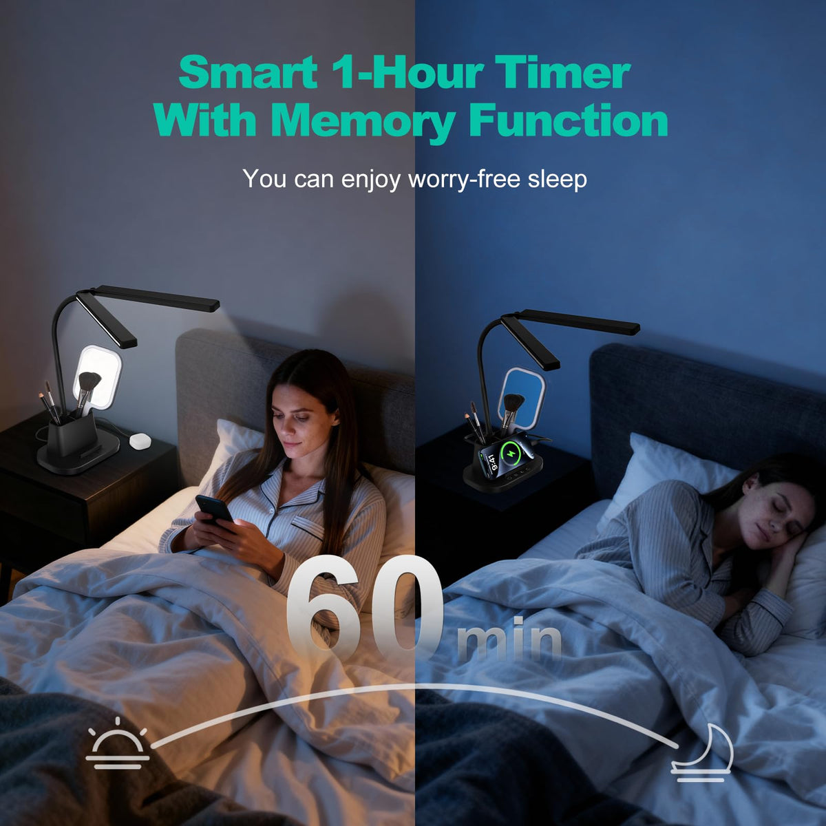 Stepless-Dimming Clamp Desk Lamp