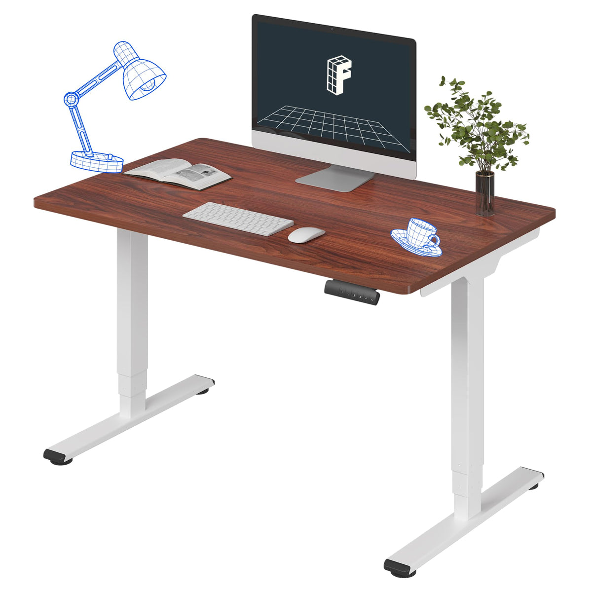 Three-Stage Dual-Motor Standing Desk