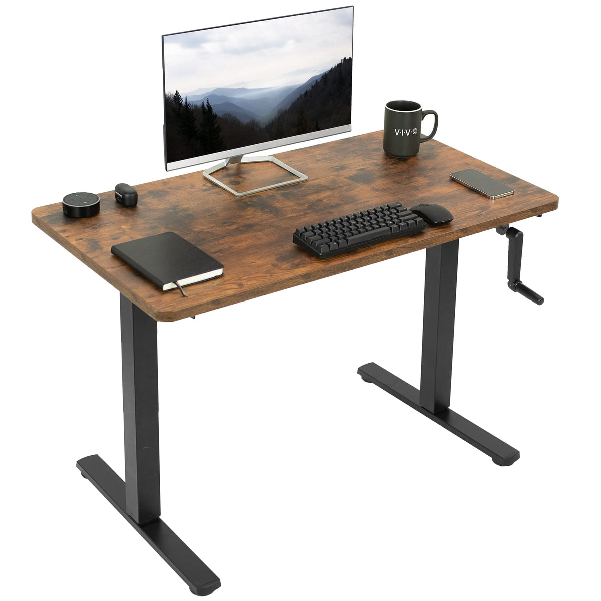 Manual Crank Standing Desk