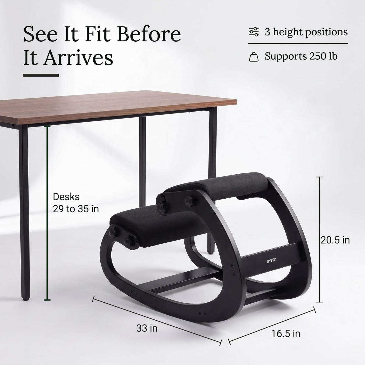 Adjustable Rocking Kneeling Chair