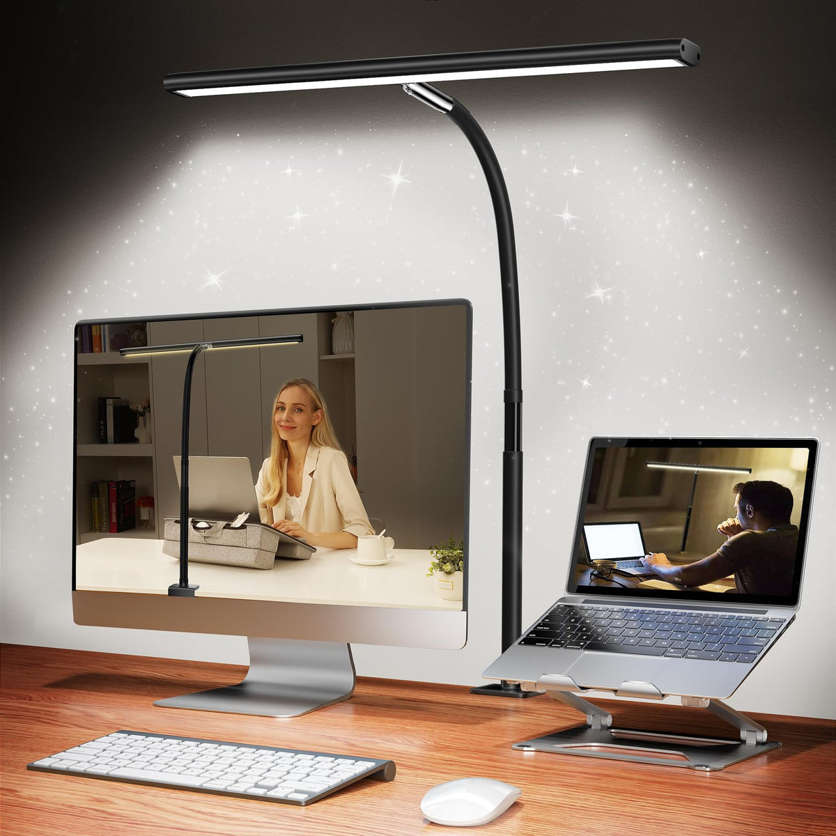 Stepless-Dimming Clamp Desk Lamp