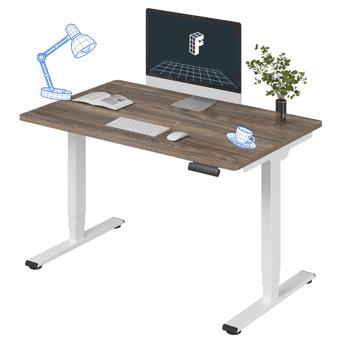 Three-Stage Dual-Motor Standing Desk