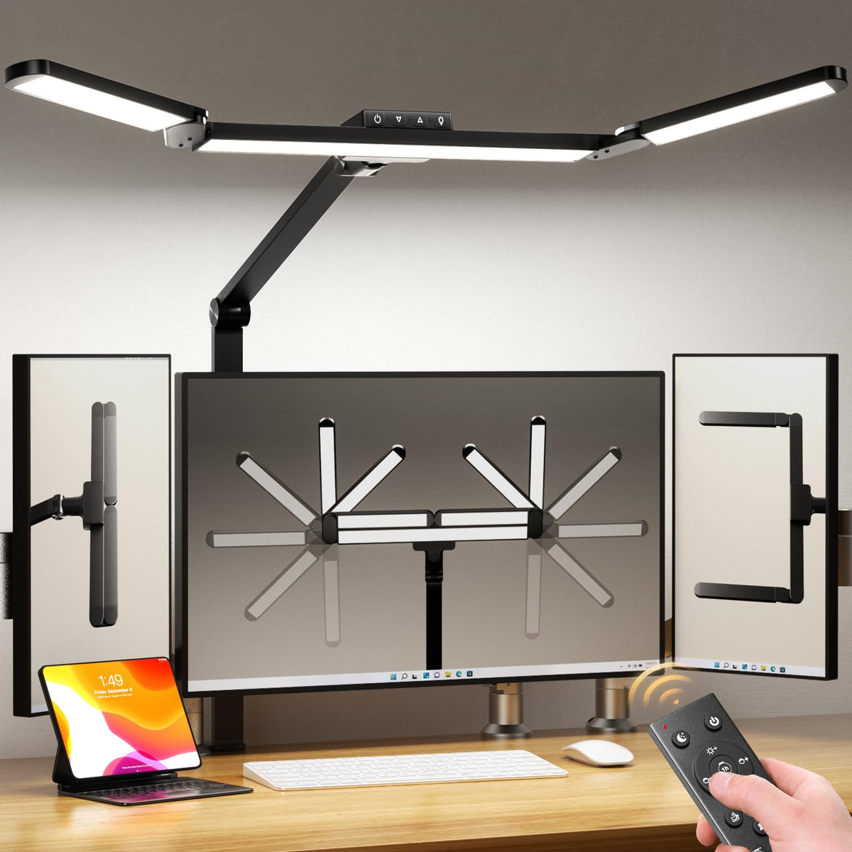 Stepless-Dimming Clamp Desk Lamp