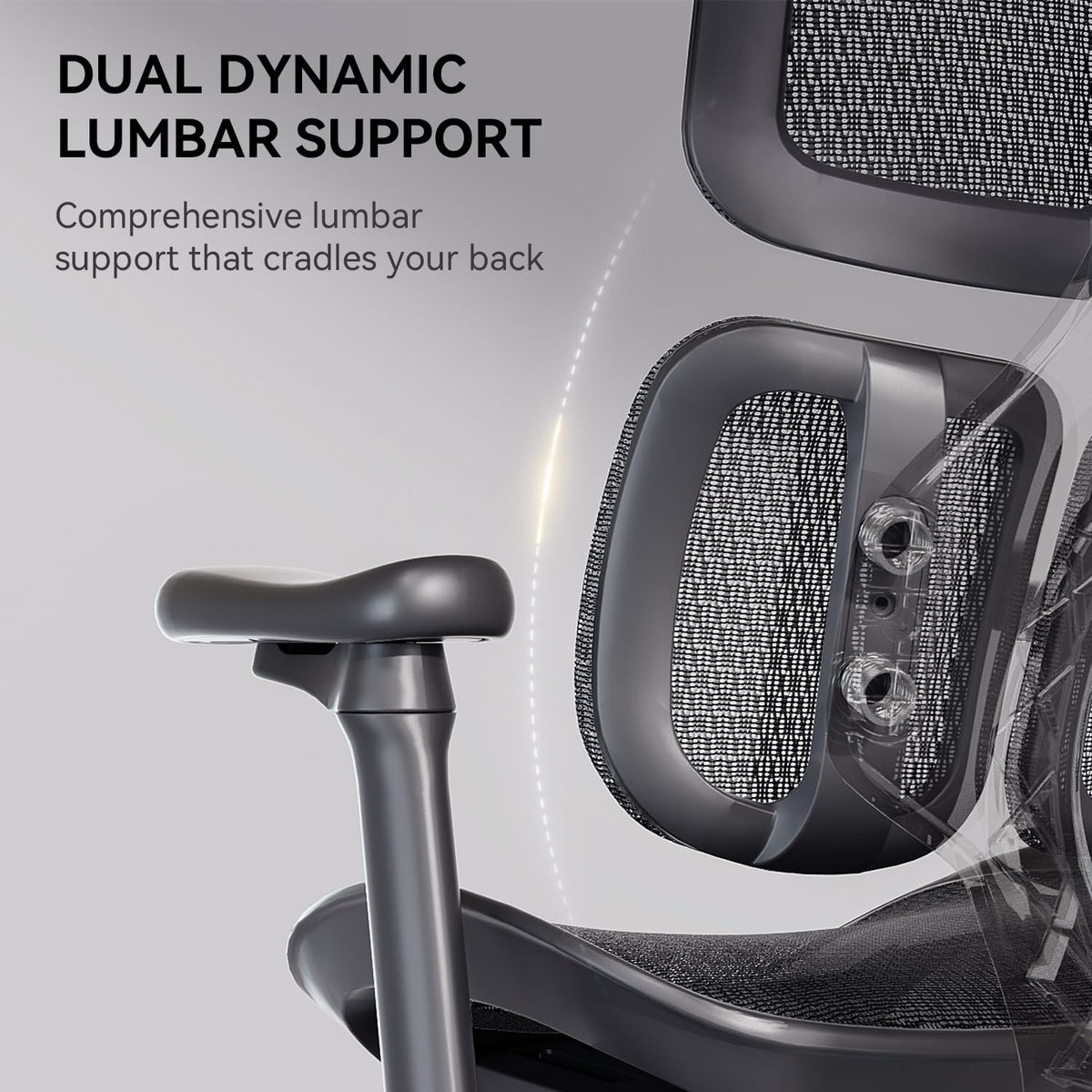 Office Chair with Dynamic Lumbar Support