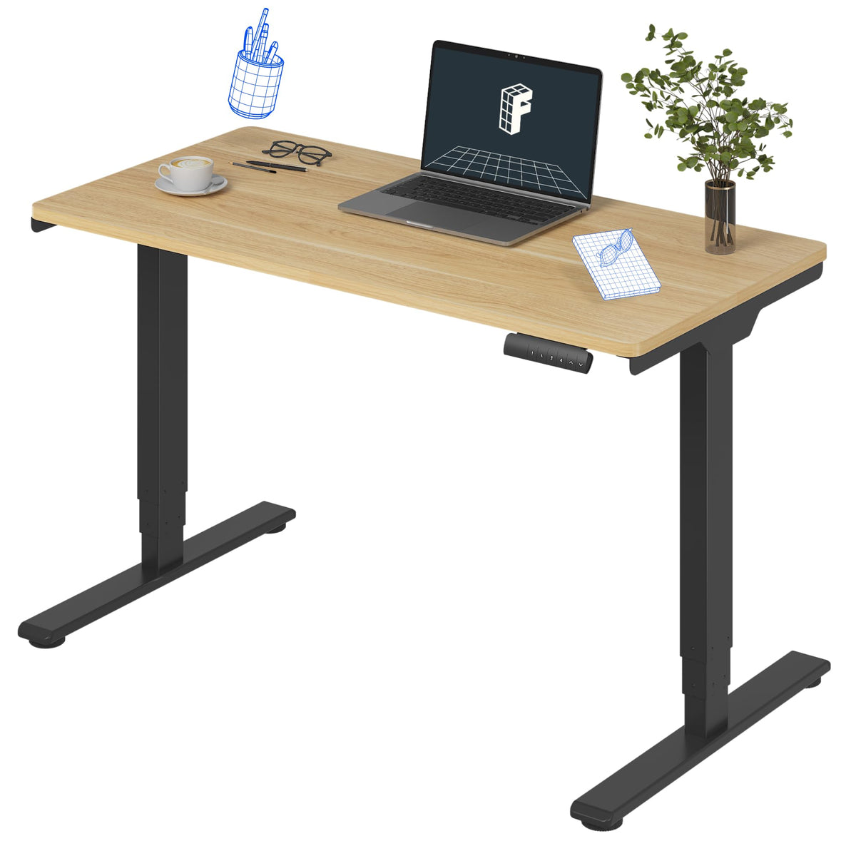 Three-Stage Dual-Motor Standing Desk