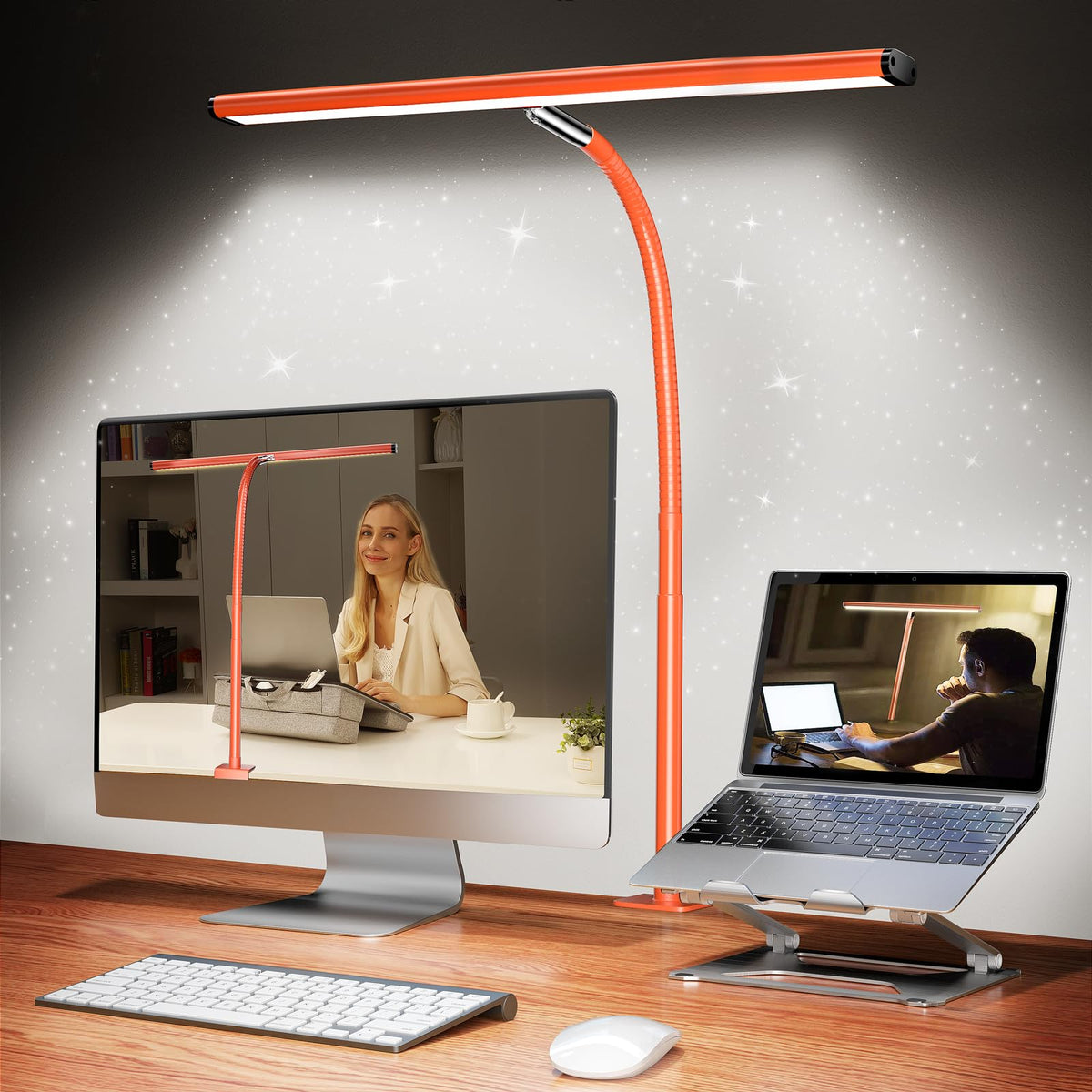Stepless-Dimming Clamp Desk Lamp
