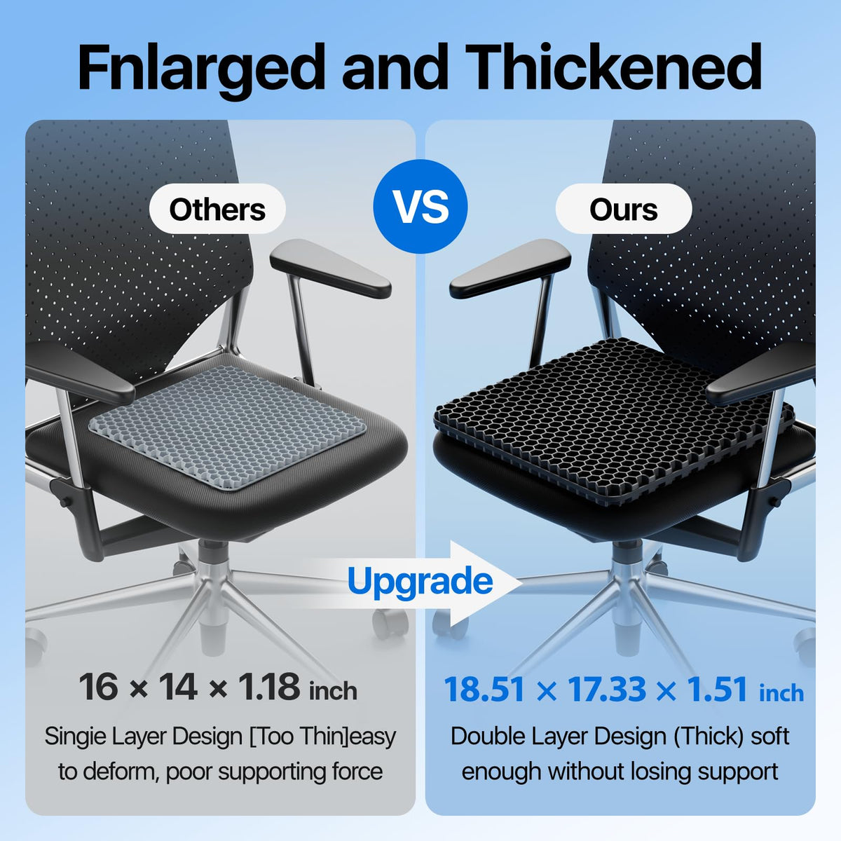 Honeycomb Gel Seat Cushion