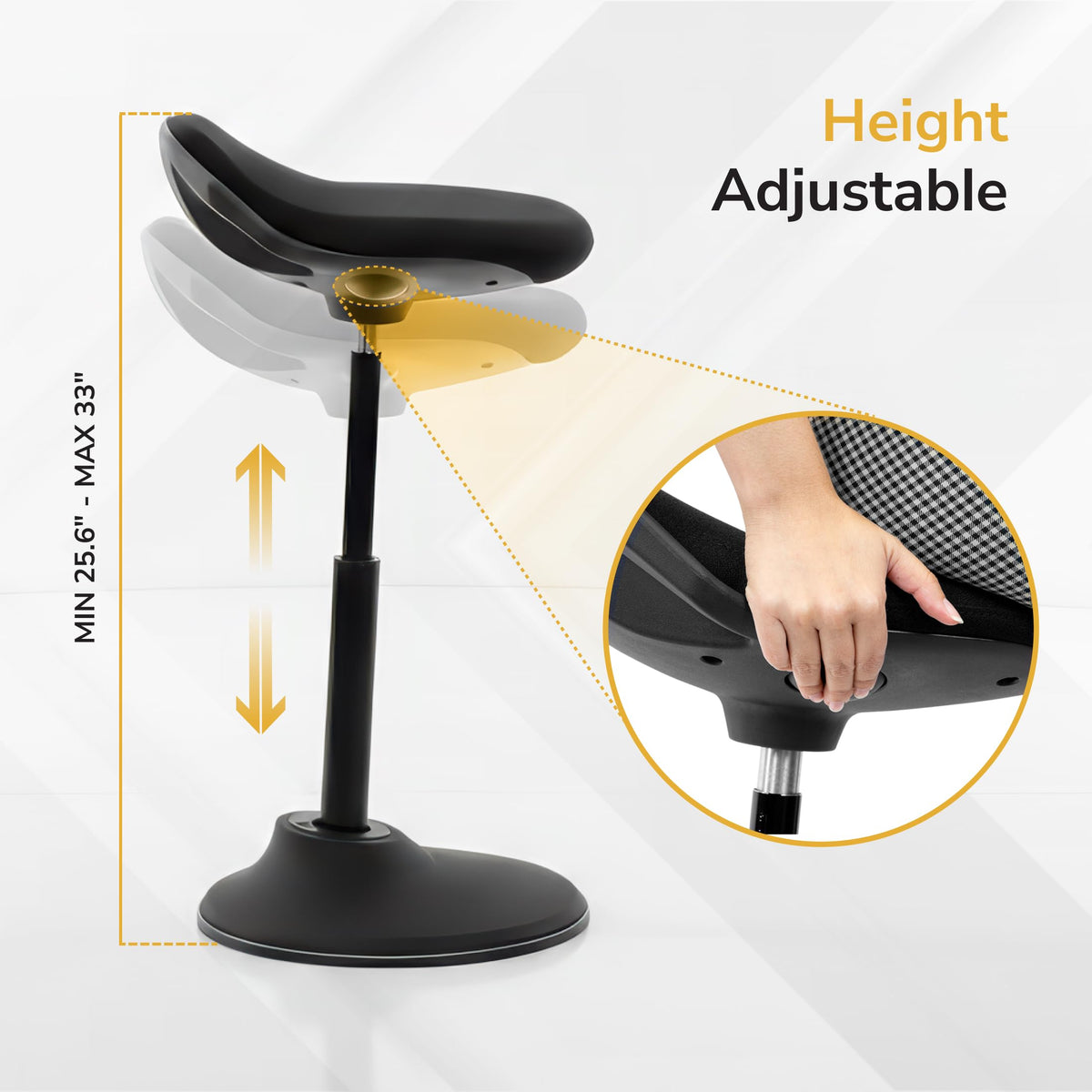 Tilting Sit-Stand Leaning Stool