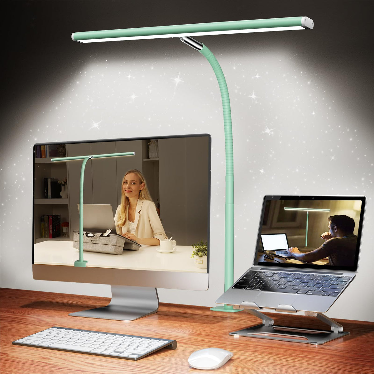 Stepless-Dimming Clamp Desk Lamp