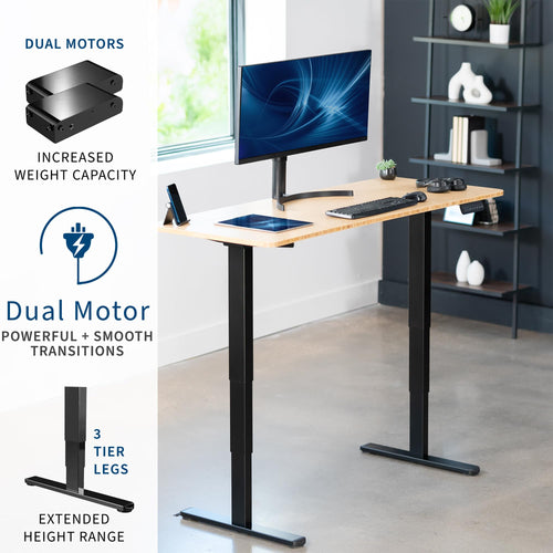 Electric Desk with Touchscreen Control