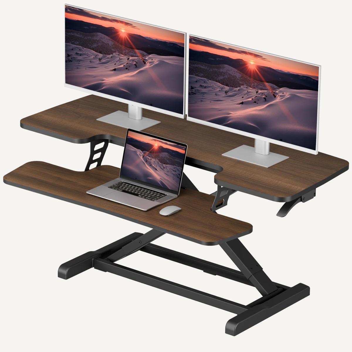 Desk Riser with Wide Keyboard Tray