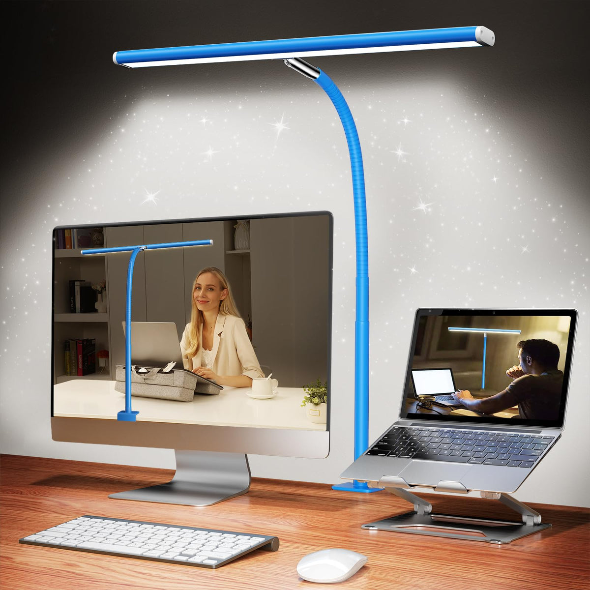 Stepless-Dimming Clamp Desk Lamp
