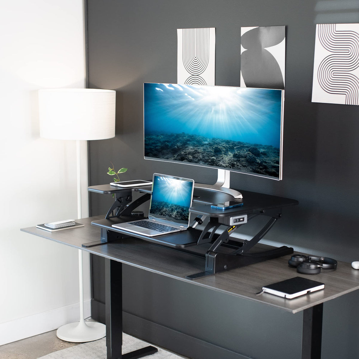 Electric Two-Tier Desk Converter