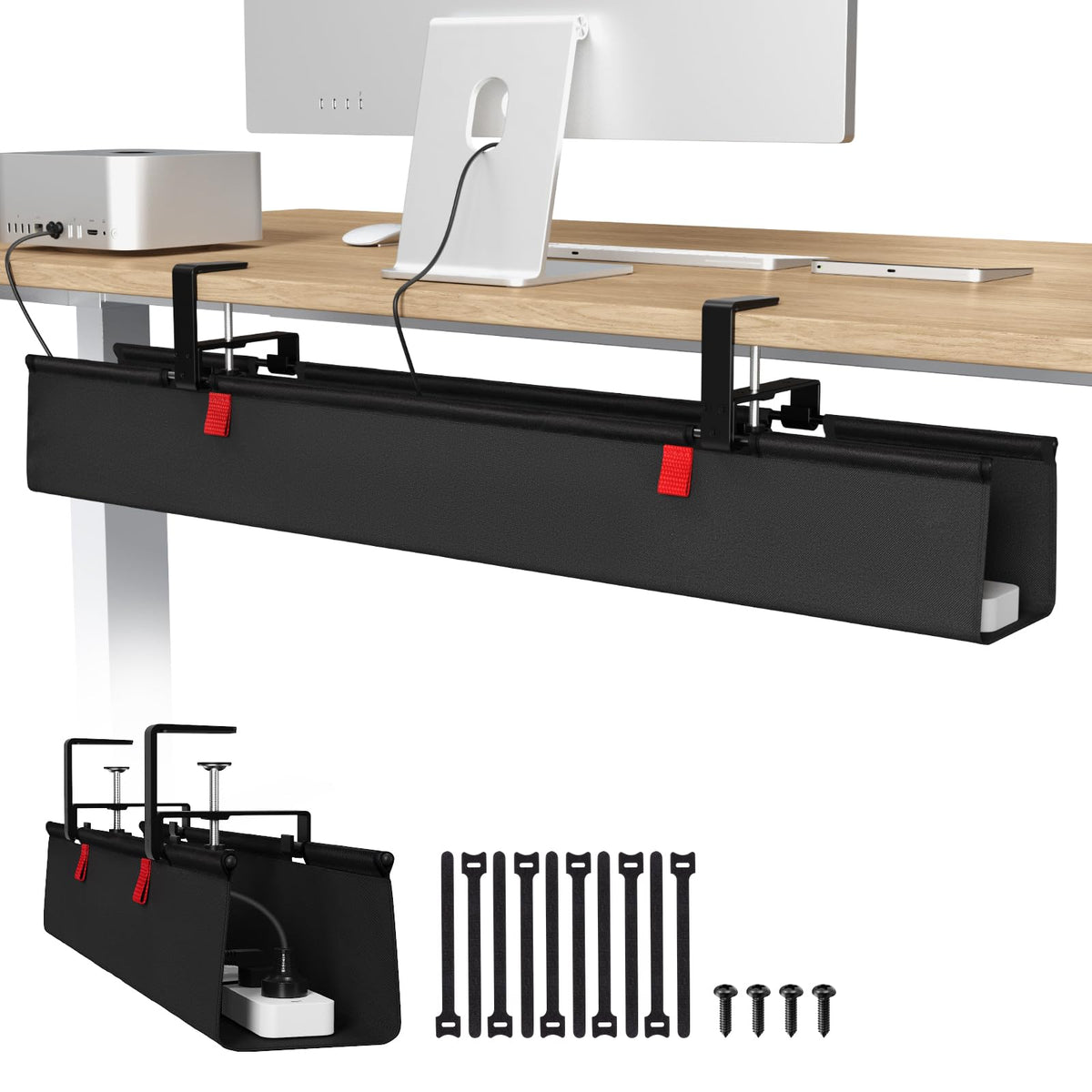 Under-Desk Cable Management Tray