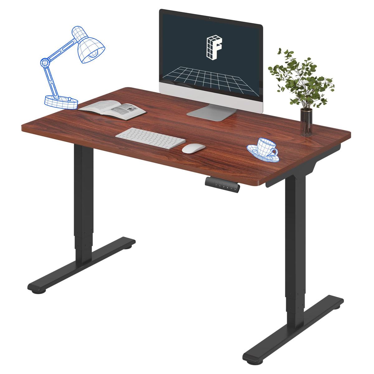 Three-Stage Dual-Motor Standing Desk