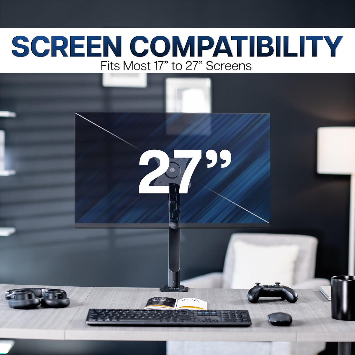 Pneumatic Ultrawide Monitor Arm