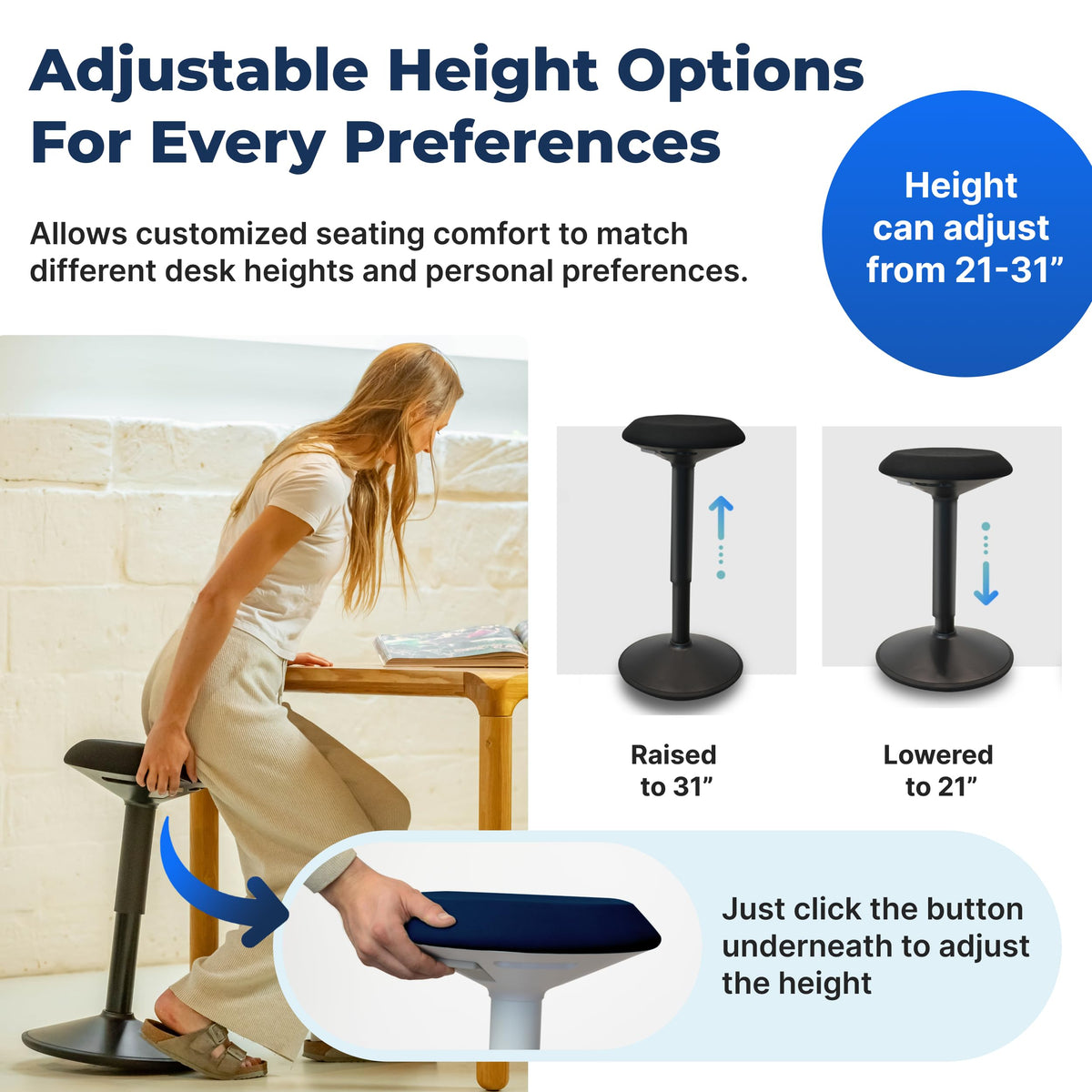 Rocking Sit-Stand Stool