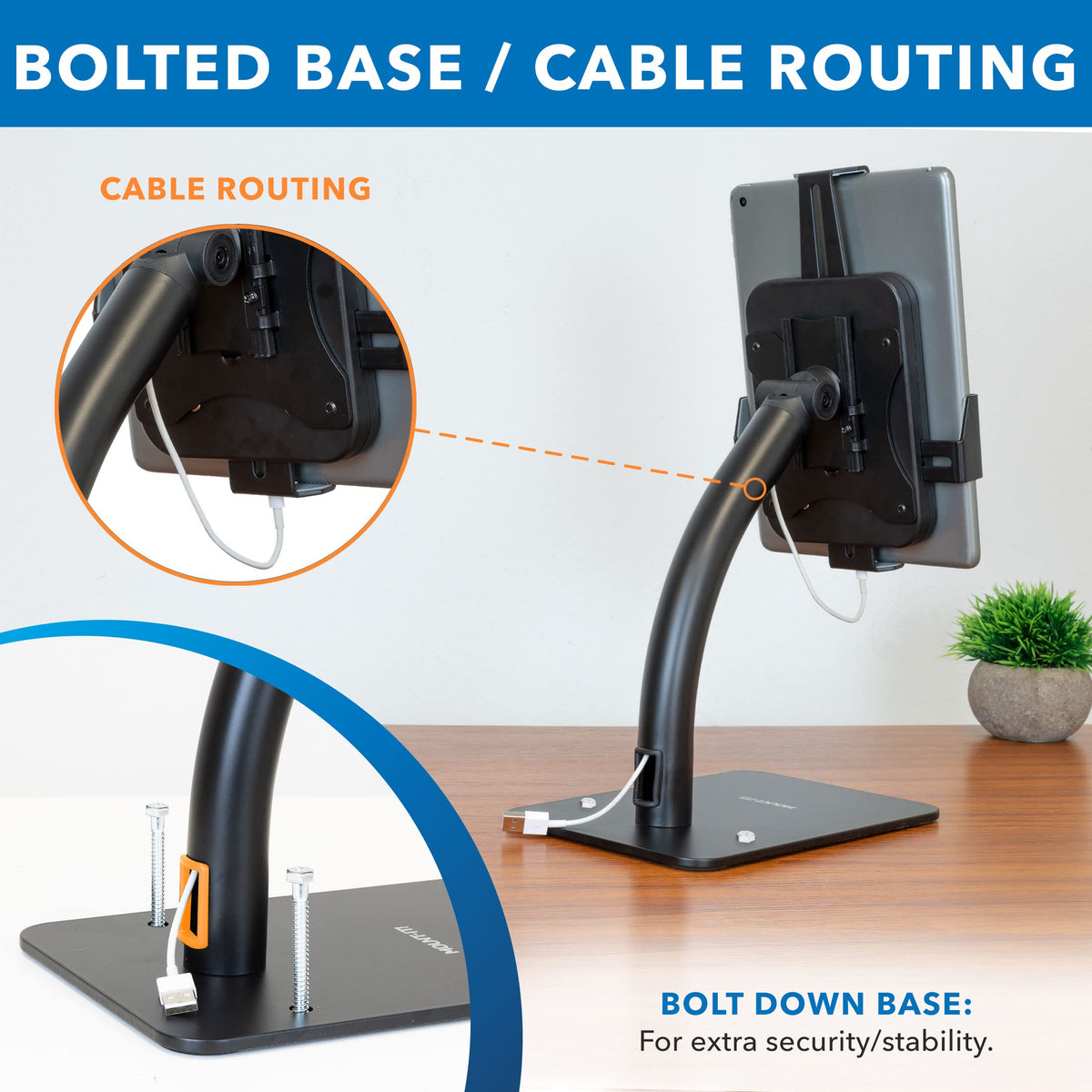 Anti-Theft Countertop Tablet Kiosk