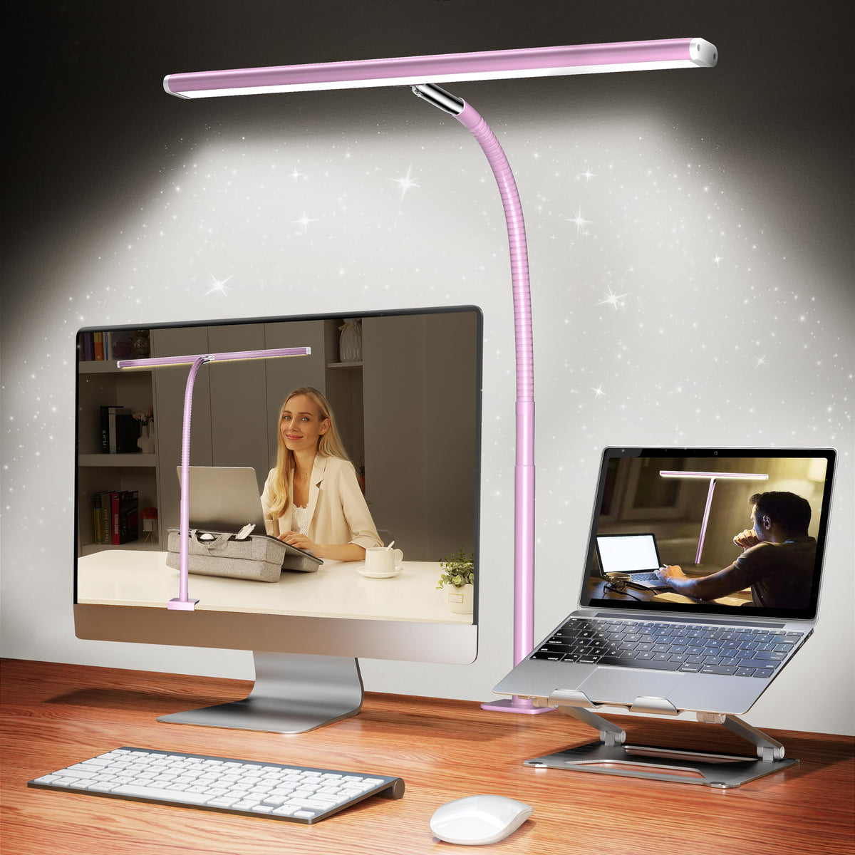 Stepless-Dimming Clamp Desk Lamp
