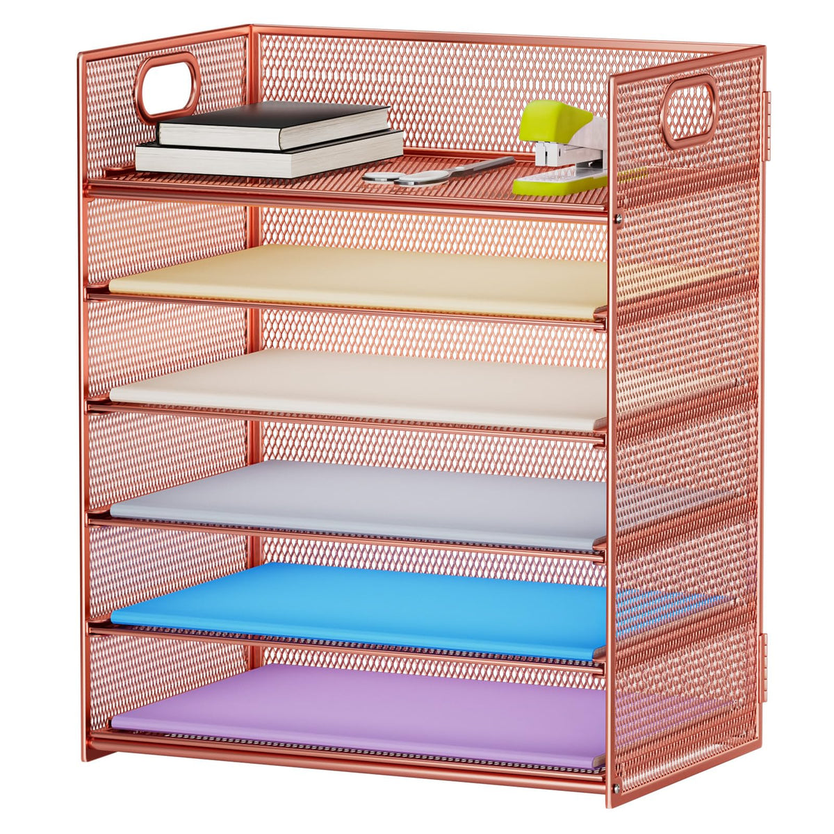 Six-Tier Mesh Letter Tray Organizer
