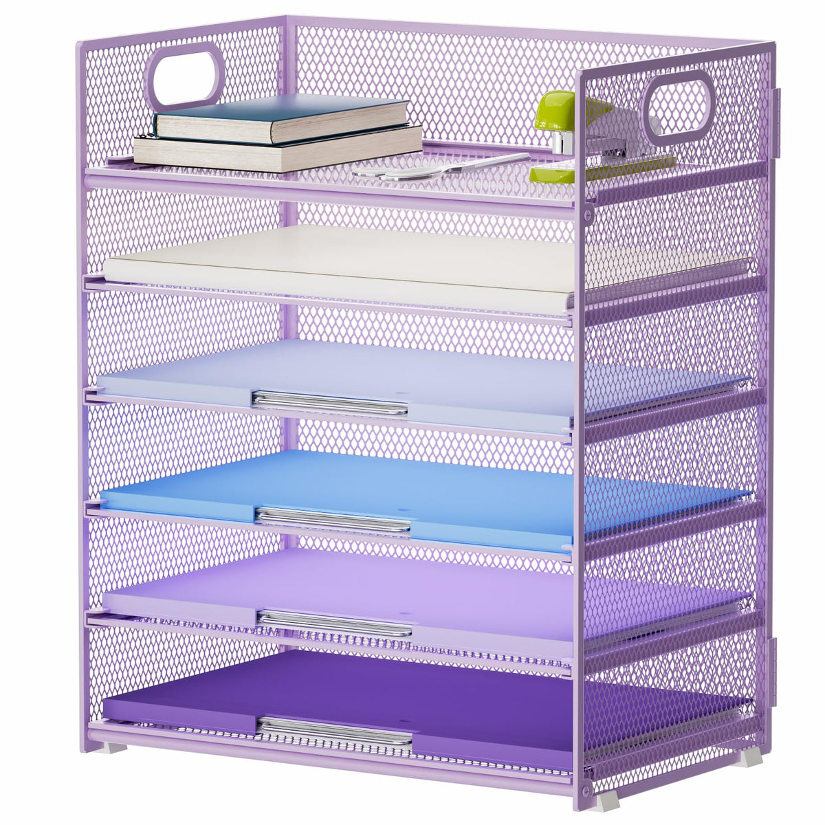 Six-Tier Mesh Letter Tray Organizer