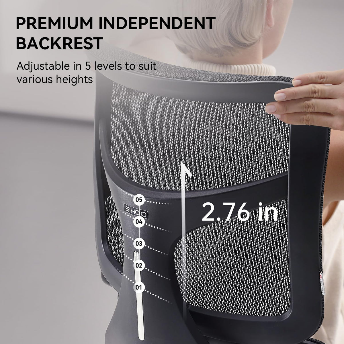 Office Chair with Dynamic Lumbar Support