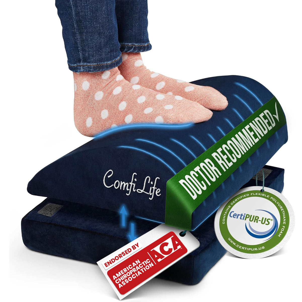 Memory Foam Desk Footrest