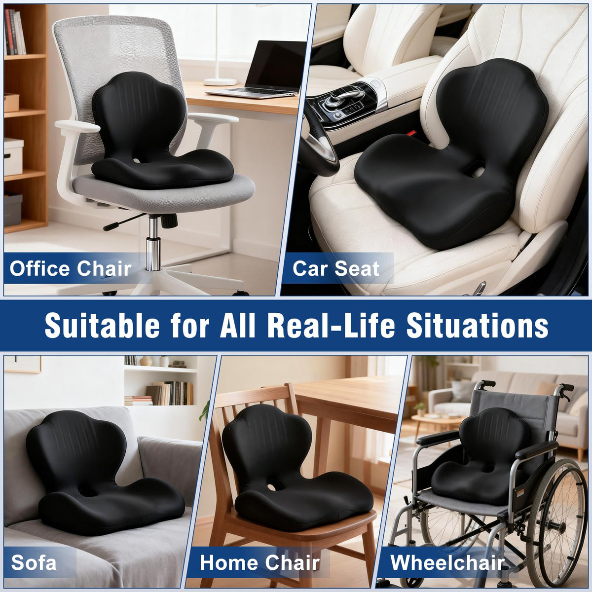 Seat Cushion with Lumbar Support