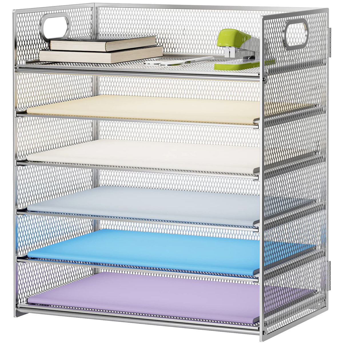 Six-Tier Mesh Letter Tray Organizer