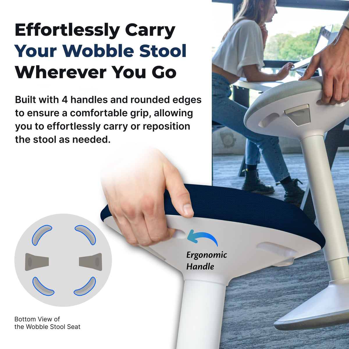 Rocking Sit-Stand Stool