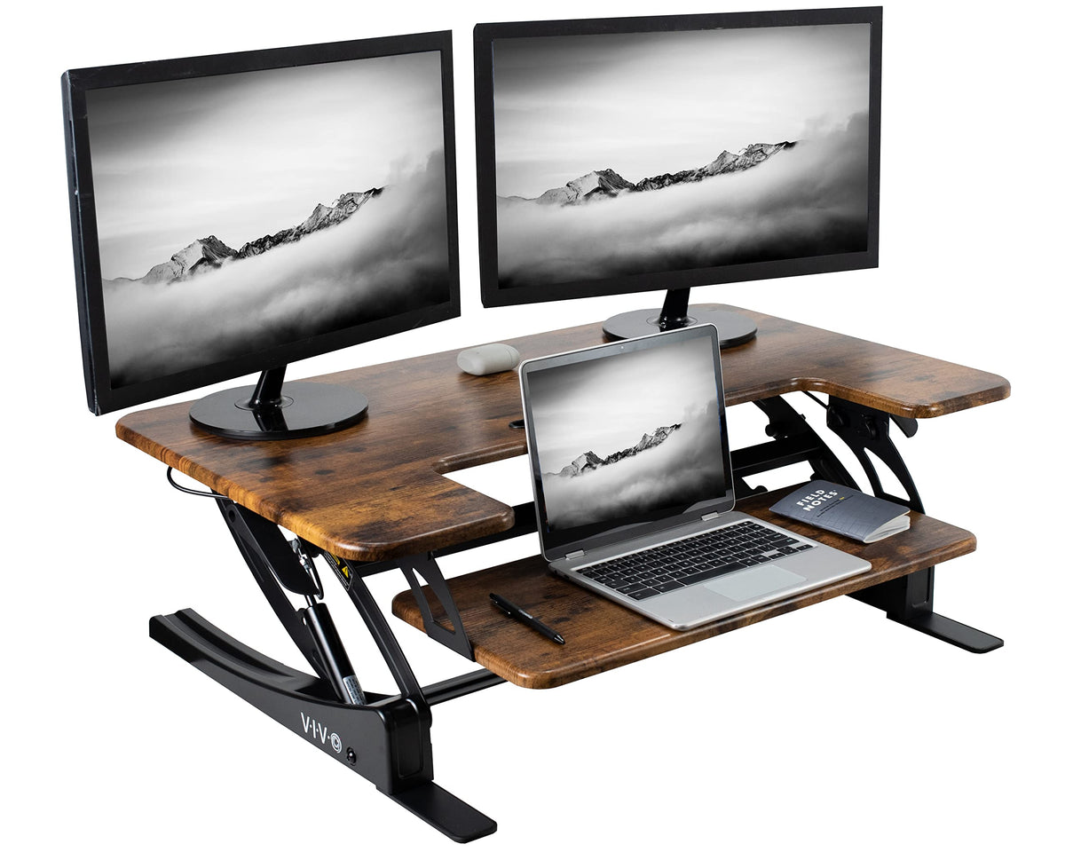 Wide Adjustable Standing Desk Converter