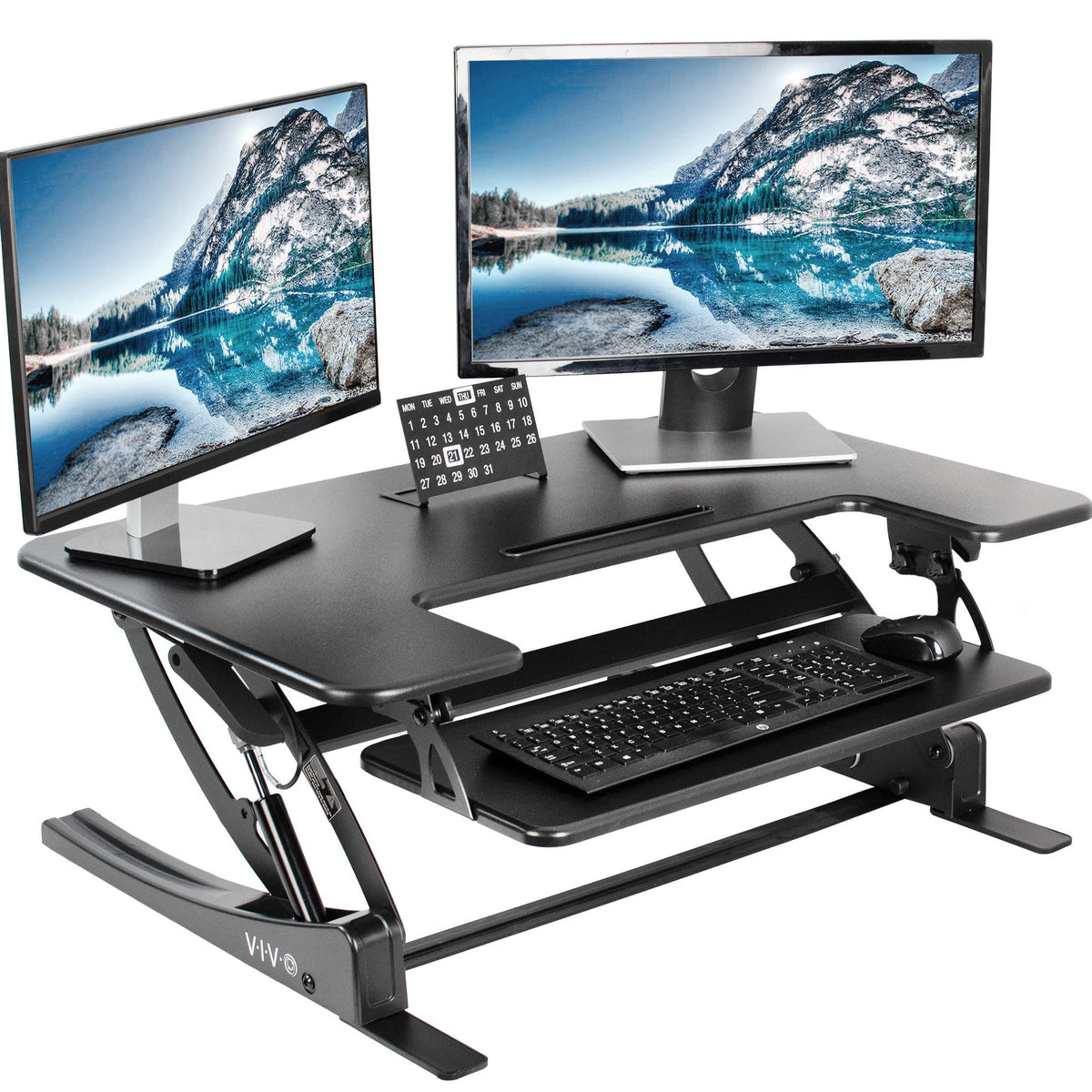 Wide Adjustable Standing Desk Converter