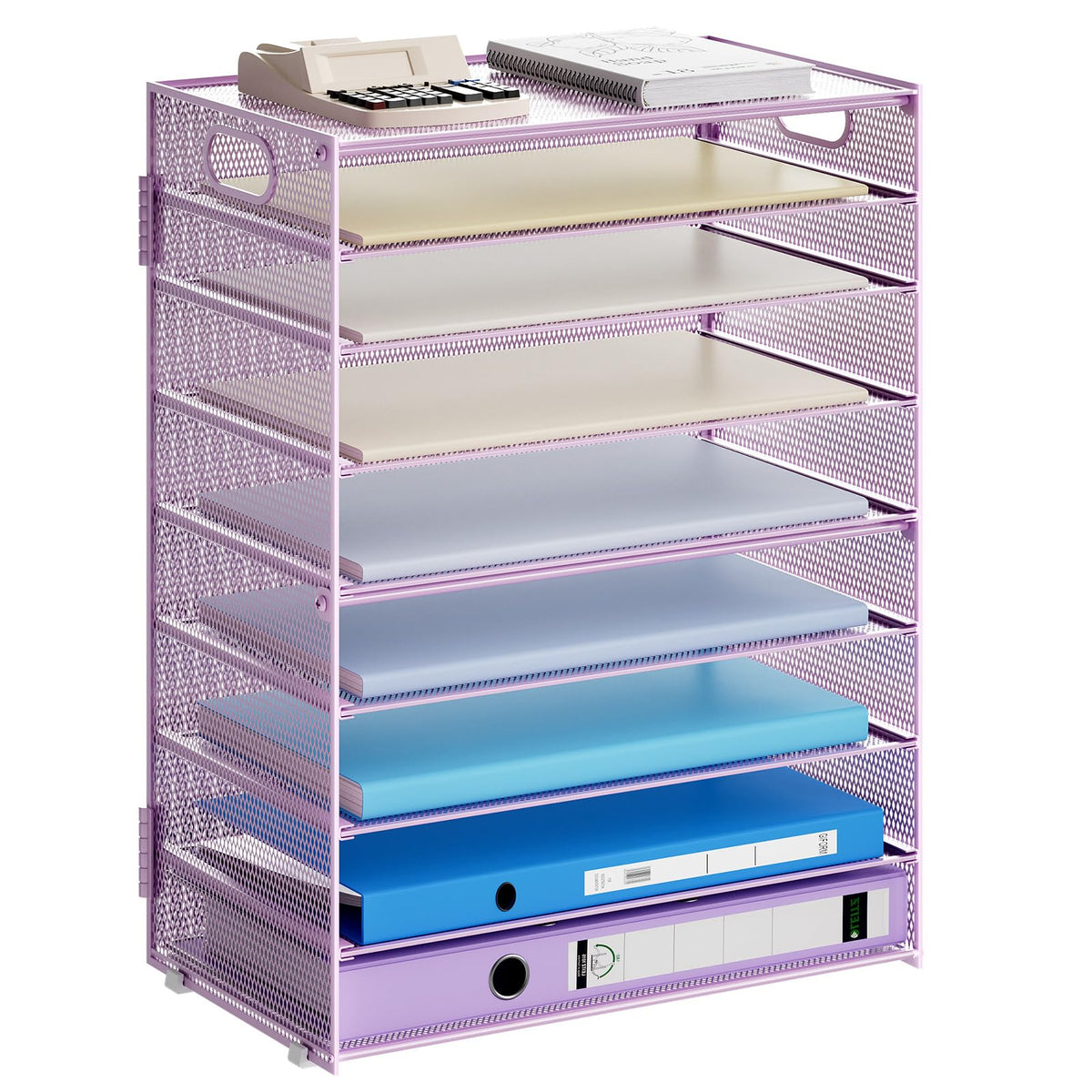 Six-Tier Mesh Letter Tray Organizer