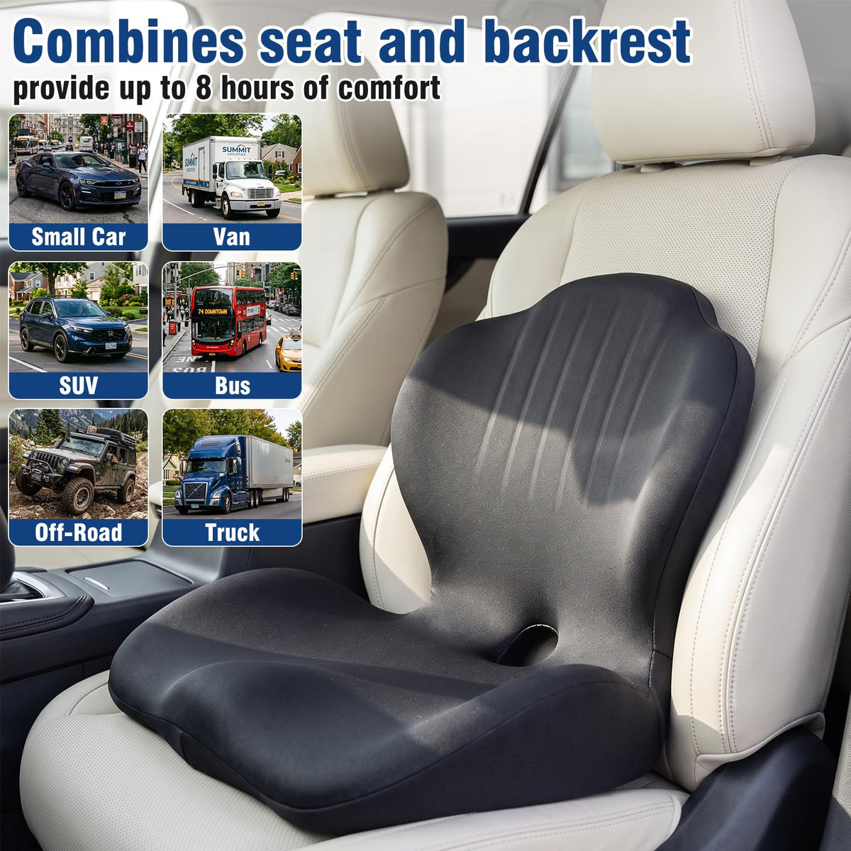 Seat Cushion with Lumbar Support